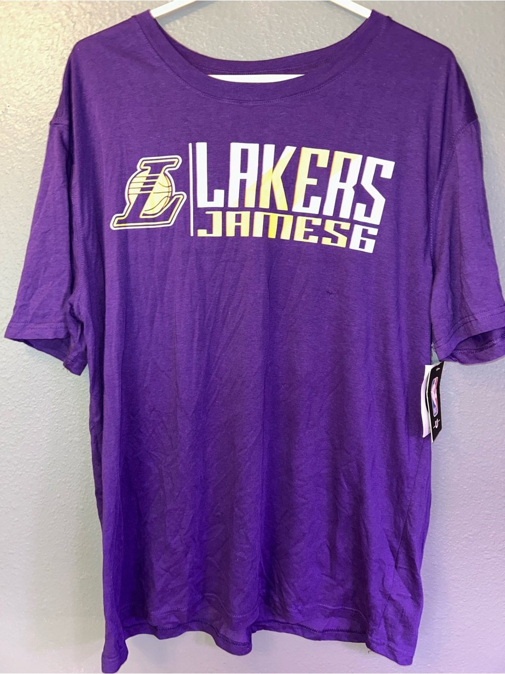 NBA Los Angeles Lakers Purple and Gold Graphic Tee - James